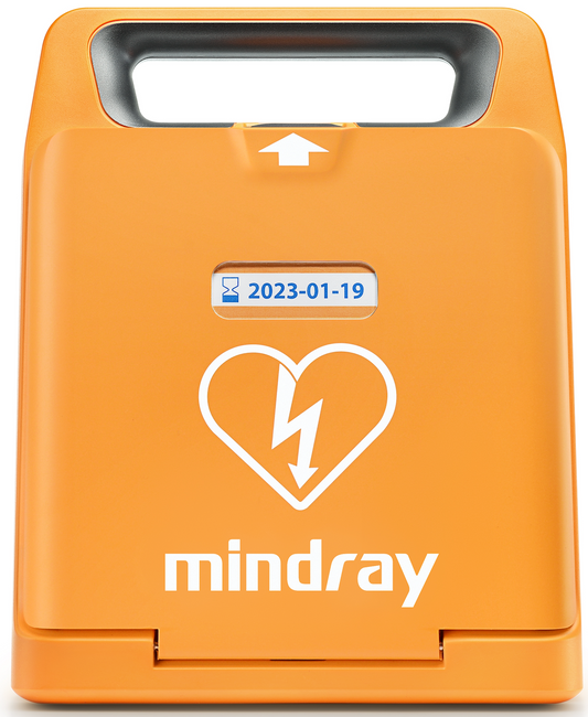 MINDRAY C1A SEMI-AUTOMATIC AED WITH BATTERY :  Comprising: C1A AED (no Display) with language switch, disposable Li-MnO2 battery, AED disposable pads II (Adult/Child with auto-identification) and battery Factory PN 0654B-PA00098